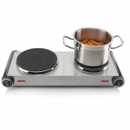 Tristar Free standing table hob KP-6248 Number of burners/cooking zones 2, Stainless Steel/Black, El