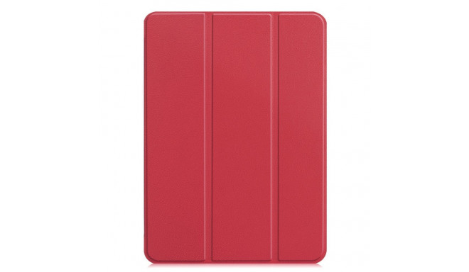 iLike iPad Pro 11 4th Gen Tri-Fold Eco-Leather Stand Case Coral Pink
