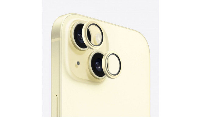 Evelatus Apple iPhone 15 / 15 Plus Camera Lens Protector Armor Yellow