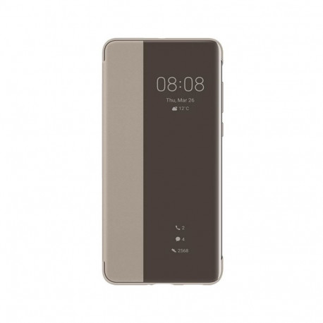 Huawei P40 Smart View Flip cover case Khaki