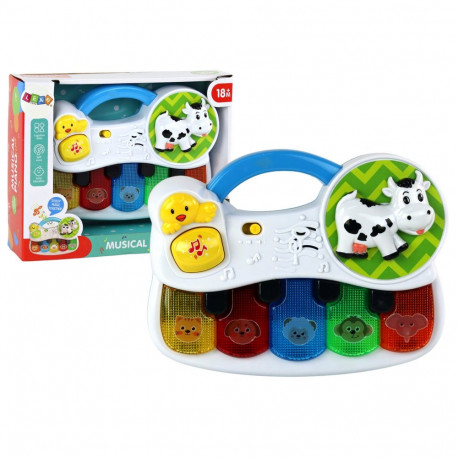 väike klaver beebile loomad tuled helid