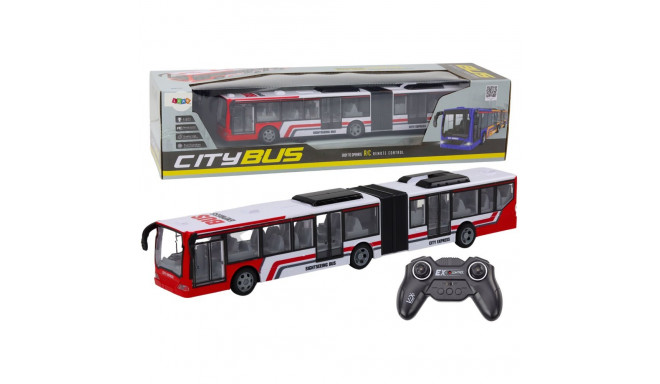 Autobus kaugjuhitav RC punane-valge