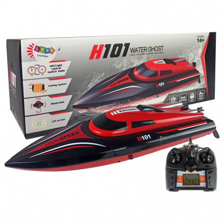 Łódź Motorówka Zdalnie Sterowana H101 Czerwona 1:48 2.4G 35 km/h