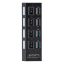 AK244B usb 3.0 4-pordiline jaotur b/z