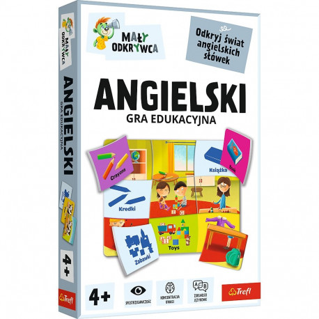 Gra dla dzieci Angielski Mały Odkrywca Trefl 02812