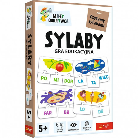 Gra dla dzieci Sylaby Mały Odkrywca Trefl 02813