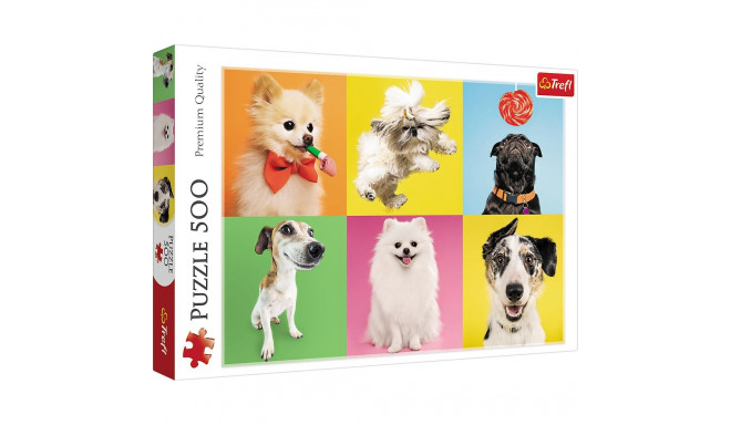 Puzzle 500 el. Psy Trefl 37378