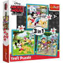 Puzzle - 3in1 - Miki Hiir sõpradega Trefl 34846