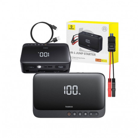 Powerbank / car jump starter 600A 1500 mAh / 14.8 V / 22.2 Wh, USB + USB-C 5V 2.4A Super Energy BASE