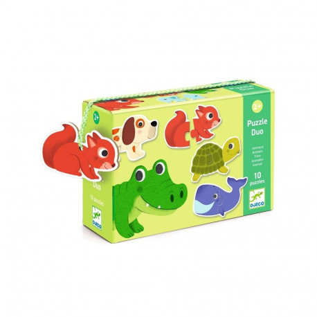 PUZZLE DUO ANIMALS 20 PCS DJ08147