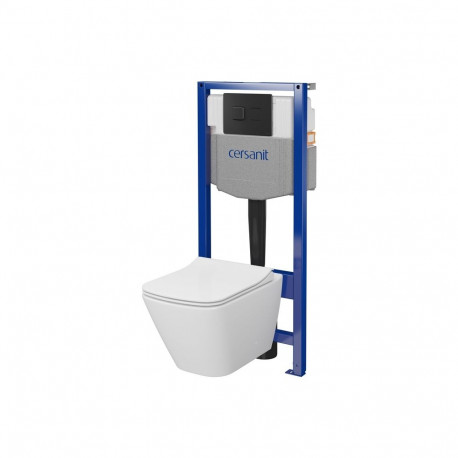 WC komplekt S701-777 raamiga + must matt nupp