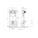 WC SET S701-777 WITH FRAM +BL MAT BUTTON