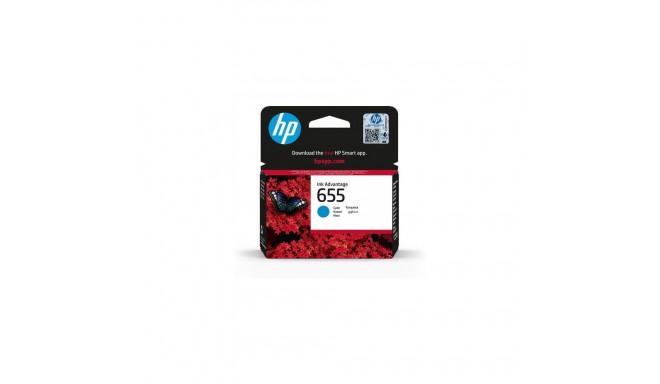 HP 655 Cyan Original Ink Advantage Cartridge