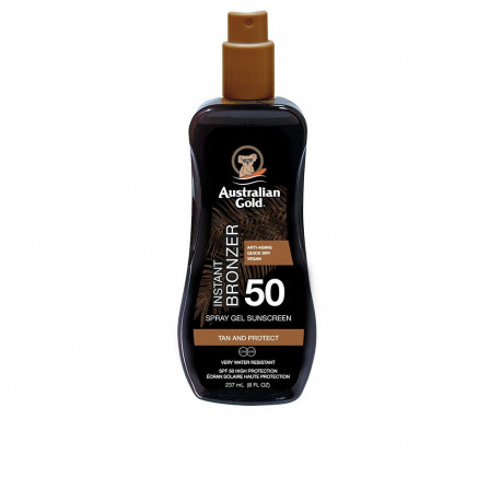 Australian Gold päikesekaitse pihustatav geel SPF50 kohese pruunistajaga 237ml