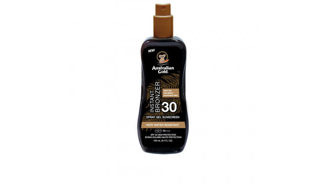 AUSTRALIAN GOLD SUNSCREEN SPF30 spray gel with instant bronzer 100 ml