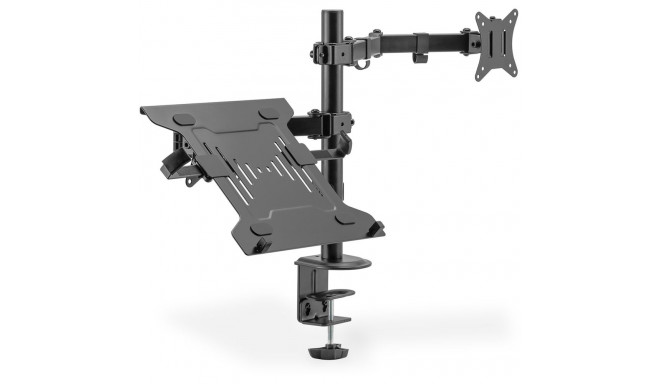 "DIGITUS Single Monitorhalterung & Notebookhalterung, 1x32"", 2x 9 kg"