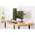 "Monitorhalterung für 2 Monitore 2x 15-32"" 2x 8KG DIGITUS schwarz Standfuß DA-90401"