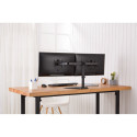 "Monitorhalterung für 2 Monitore 2x 15-32"" 2x 8KG DIGITUS schwarz Standfuß DA-90401"