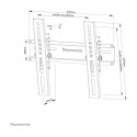 "Wandhalterung für 24-55' Bildschirme 25KG Black Neomounts"