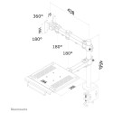 "Tischhalterung für Notebooks und Flachbildschirme bis 27"" (69 cm) 10KG FPMA-D960NOTEBOOK Neomounts