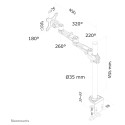 "Tischhalterung für Flachbildschirme bis 30"" (76 cm) 10KG FPMA-D935 Neomounts"