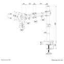 "Tischhalterung für Flachbildschirme bis 27"" 8KG NM-D135BLACK Neomounts"
