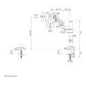 "Full-Motion-Tischhalterung für 17-27"" Bildschirme 7KG DS70-750BL1 Neomounts"