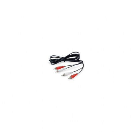"Equip Audiokabel 2xRCA/2xRCA St/St 2.50m"