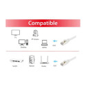 "Equip Patchkabel Cat6 S/FTP 2xRJ45 5.00m weiß LSZH Polybeutel"
