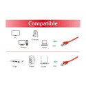 "Equip Patchkabel Cat6A U/FTP 2xRJ45 10.00m rot Flach LSZH Polybeutel"