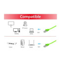"Equip Patchkabel Cat6A U/FTP 2xRJ45 1.00m grün Flach LSZH Polybeutel"