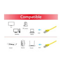 "Equip Patchkabel Cat6A U/FTP 2xRJ45 0.50m gelb Flach LSZH Polybeutel"