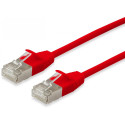 "Equip Patchkabel Cat6A F/FTP 2xRJ45 3.00m rot Slim LSZH Polybeutel"