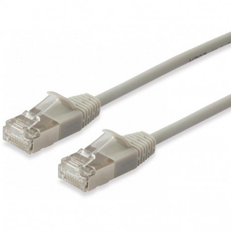 "Equip Patchkabel Cat6A F/FTP 2xRJ45 5.00m beige Slim LSZH Polybeutel"