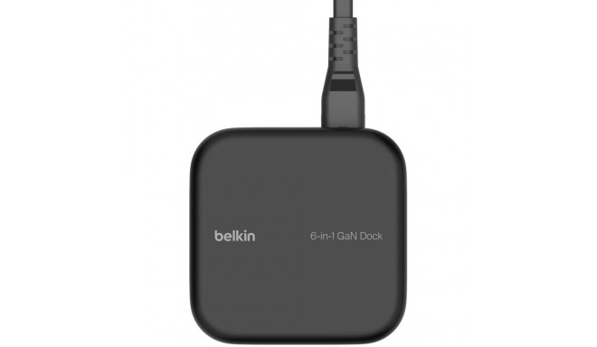 "Belkin Connect USB-C 6-in-1 Core GaN Docking Station"