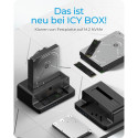 "ICY BOX IB-2914MSCL-C31 Klon- und DockingStation für M.2 NVMe SSD und 3.5""/2.5"" SATA HDD/SSD"