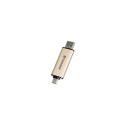 "STICK 128GB USB 3.2 Transcend JetFlash 930C - USB Type-A / USB Type-C - Gold"