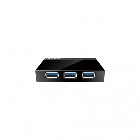 "USB3.0 HUB 4Port D-Link 1340 SuperSpeed aktiv mit Netzteil Black"