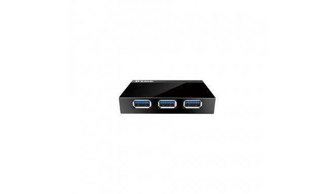"USB3.0 HUB 4Port D-Link 1340 SuperSpeed aktiv mit Netzteil Black"