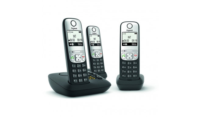 "GIGASET A690A TRIO mit Anrufbeantworter - schwarz/silber"