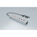 "D I-TEC USB-C/USB-A Charging Metal HUB 7 Port 3x USB-C 3.2 Gen. 1 4x USB-A 3.2 Gen. 1"