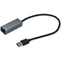 "D I-TEC USB 3.0 Metal Gigabit Ethernet Adapter 1x USB 3.0 auf RJ-45 LED-Anzeige fuer Notebook Table