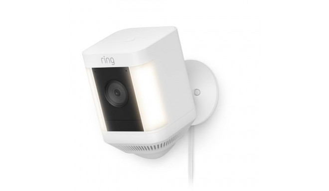 "Amazon Ring Spotlight Cam Plus Plug-In White"