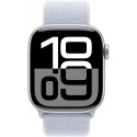 "Watch Series 10 GPS 42mm Silver Aluminium Case with Blue Cloud Sport Loop"