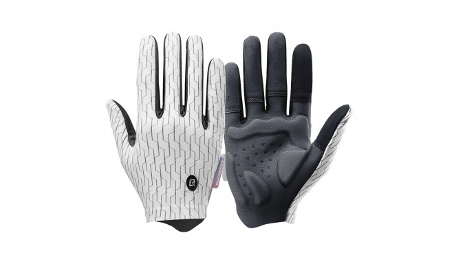 Rockbros sports gloves full spring-summer size S - white and black