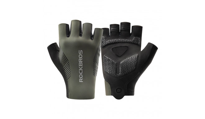 Rockbros cycling gloves spring/summer/autumn, short fingers, size: L - green