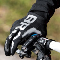 Rockbros cycling gloves, insulated, long, size: M - black and gray