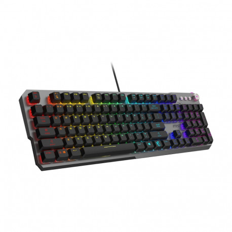 MSI STRIKE 600 SILENT US | Gaming Keyboard | Wired | US | USB 2.0 | KAILH Midnight PRO Silent Tactil