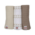 New! Lodger Swadler Solid Matcha cotton diaper Birch 70x70 cm 3pcs. SWM 093