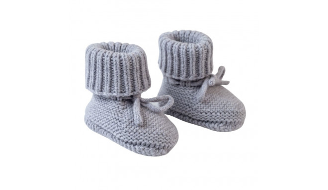 Lodger Slipper Folklore Merino wool slippers Drizzle 0-6m SLM 629_0-6